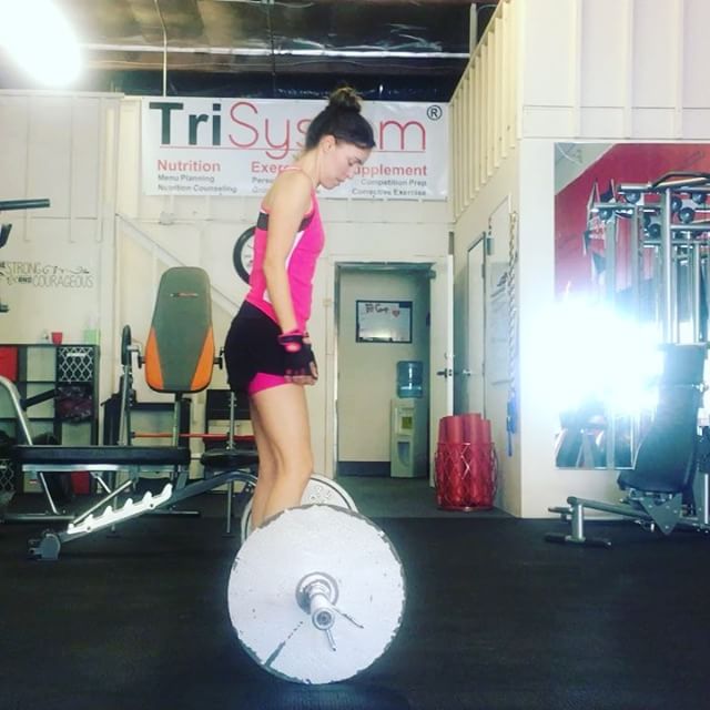 CorrectiveX.com programming got this client to deadlift more than her weight.  When she came in she couldn't walk without an AFO.  She has no tibialis anterior on the left, 2 Harrington rods the length of her spine and an irregular heart beat with palpitations even after ablation.